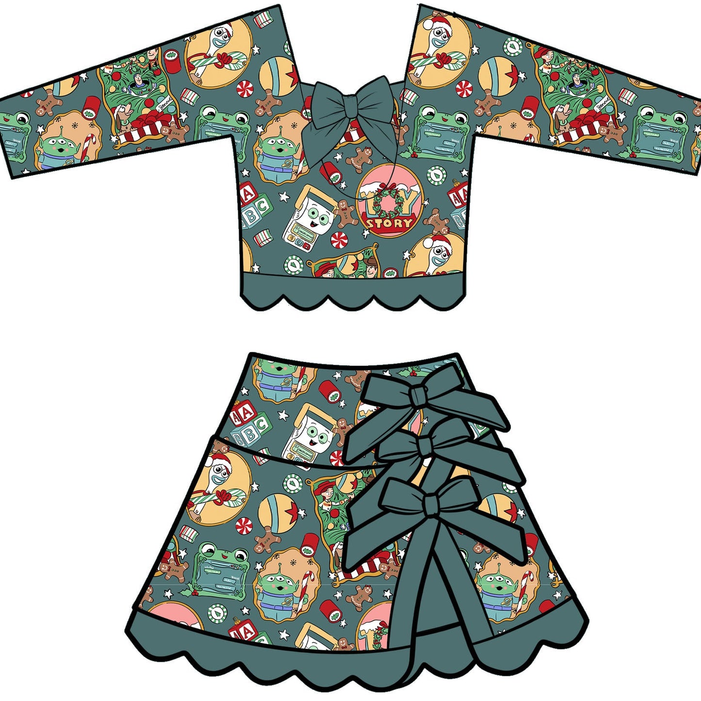 Toyland Tidings LS Tutu Set (P/O)