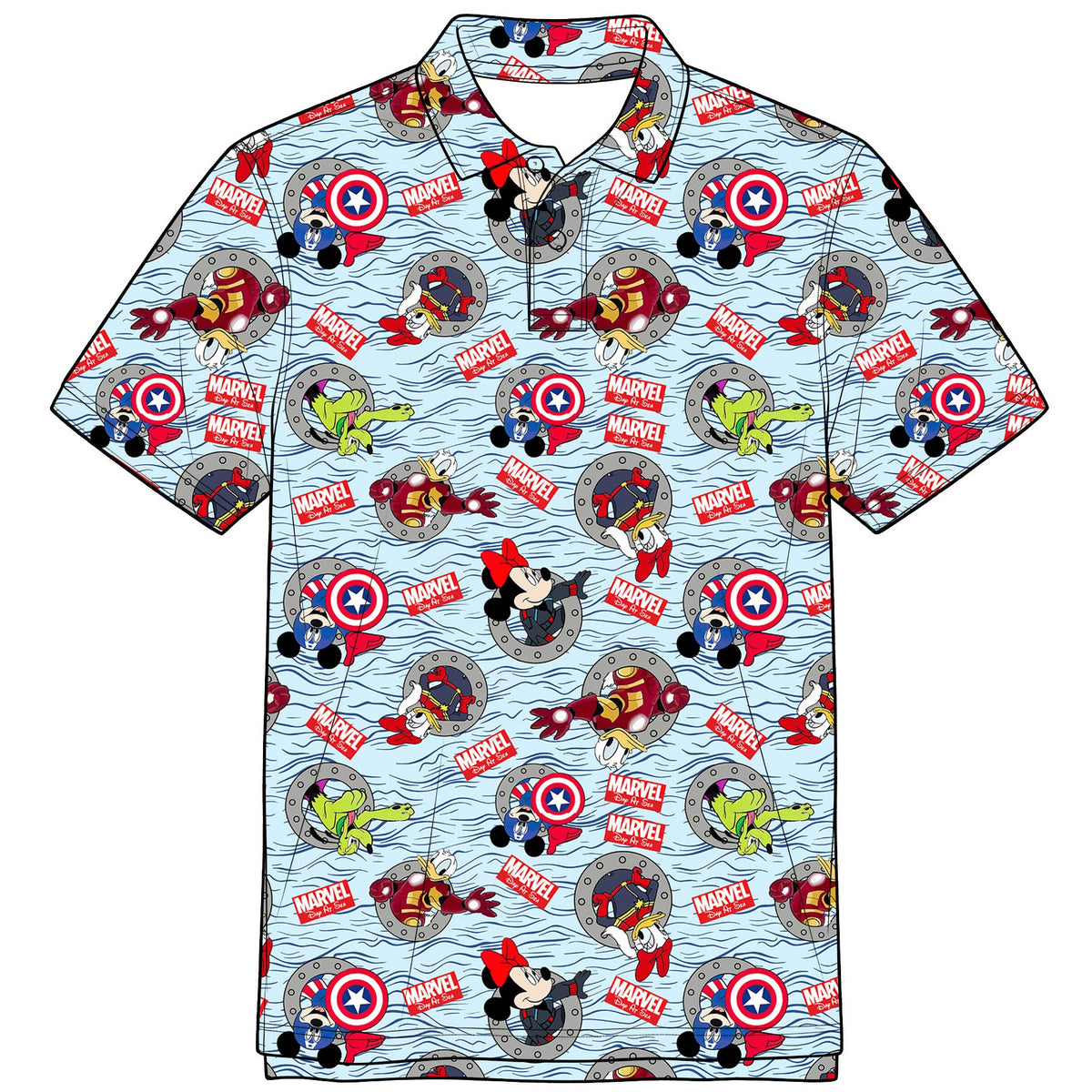 Avengers Ahoy Performance 1/4 Button Shirt (P/O) RESTOCK