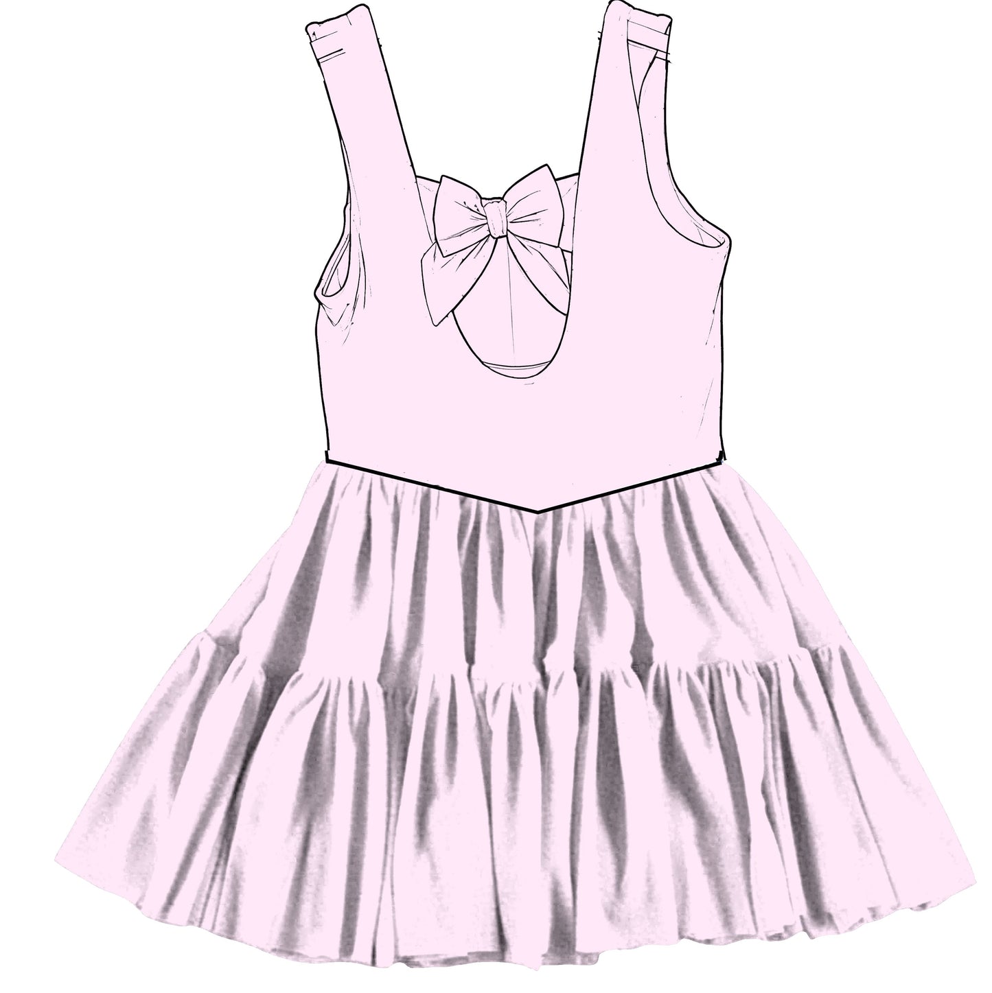 Strawberry Matcha Tulle Twirlie (RTS)