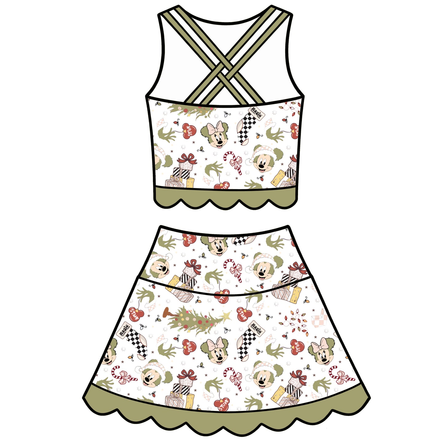 Grinchmouse Tutu Set (P/O)