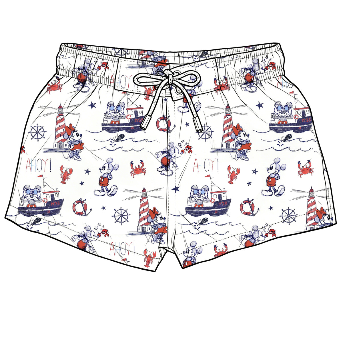 Anchors Away Short Swimmies (P/O)