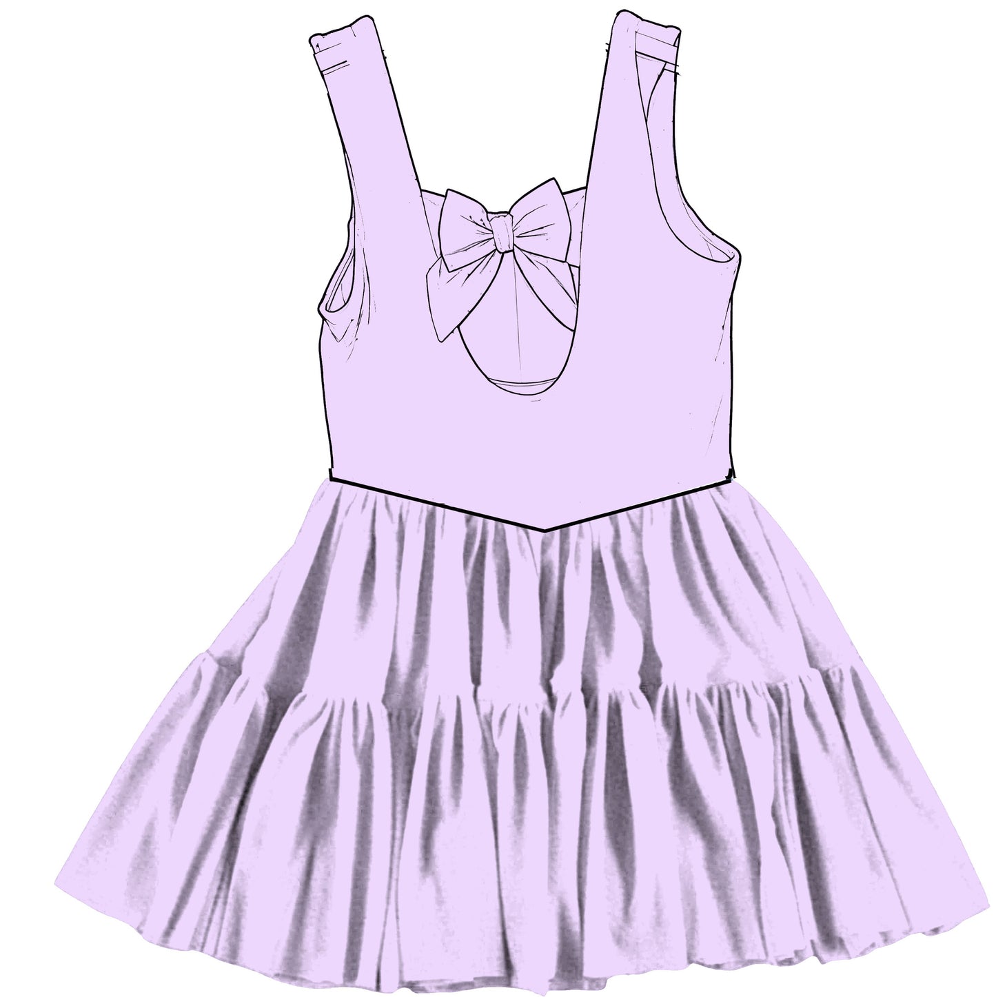 Orchid Tulle Twirlie (RTS)