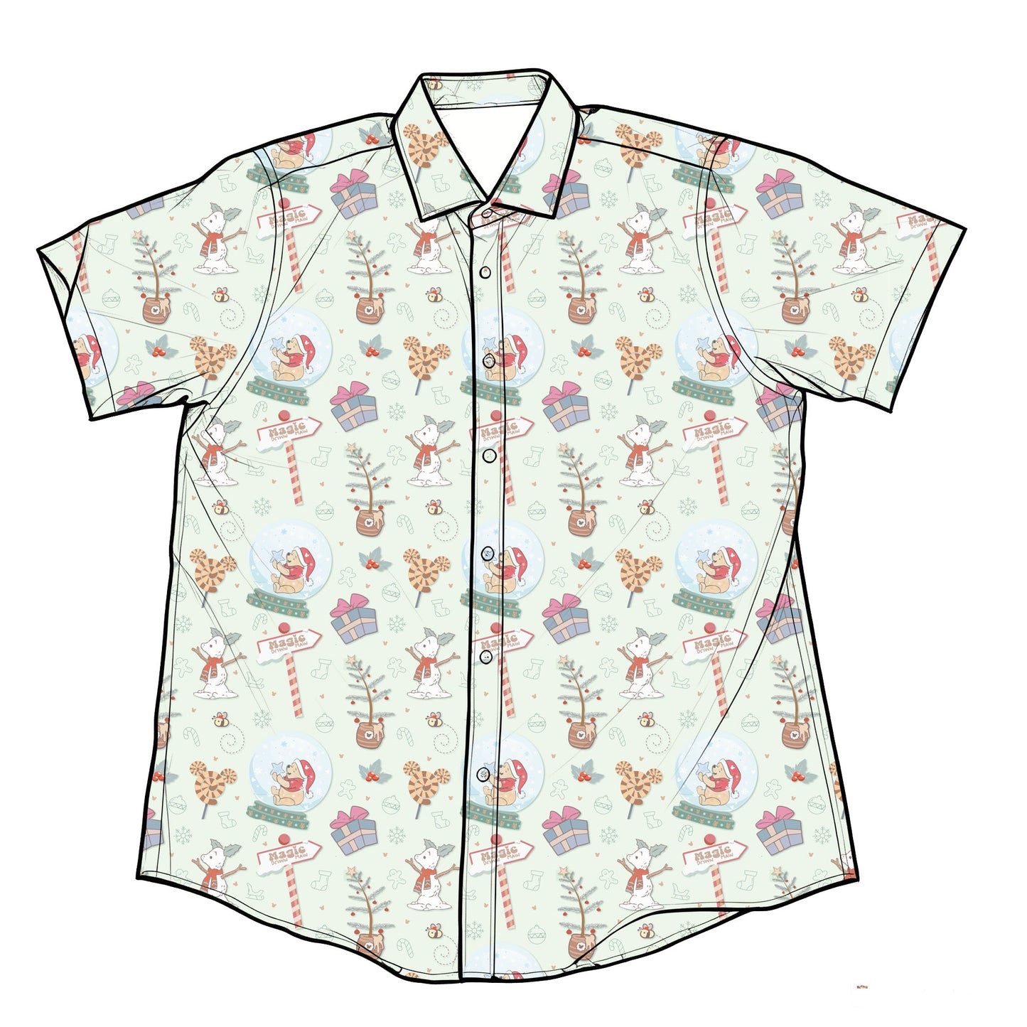 Honey & Holly Performance Button Down Shirt (P/O)
