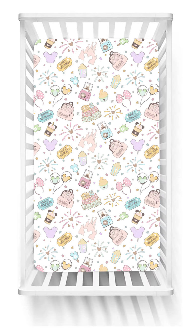 Pastel Park Bamboo Crib Sheet