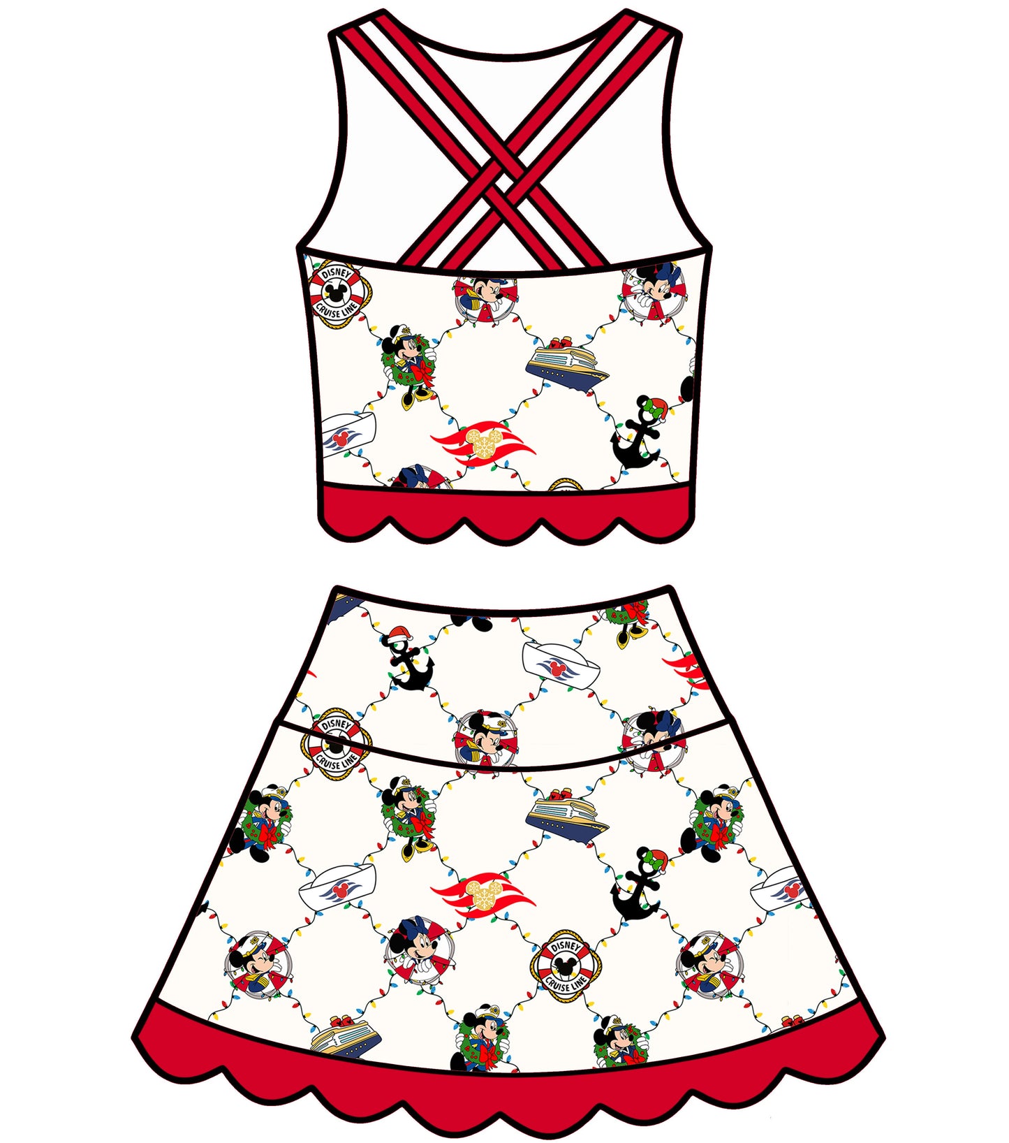 Deck the Hulls Tutu Set (P/O)