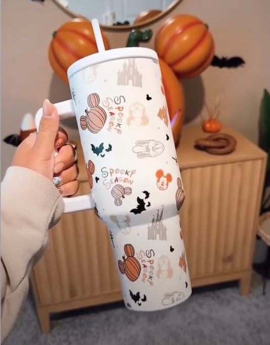 Orange Spooky Season Tumbler