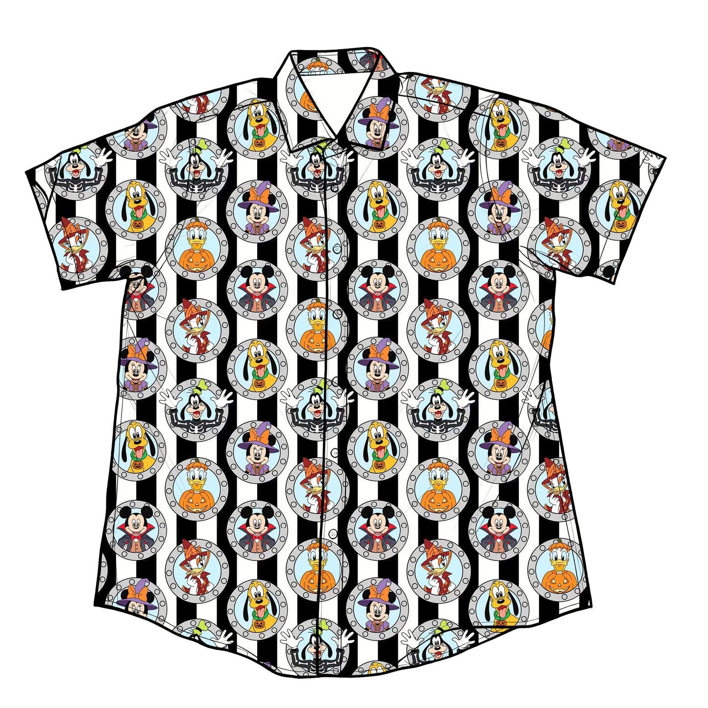 Haunted High Seas Performance Button Down Shirt (P/O)