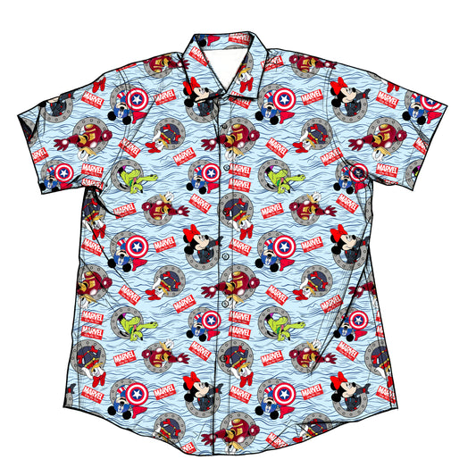 Avengers Ahoy Performance Button Down Shirt (P/O)