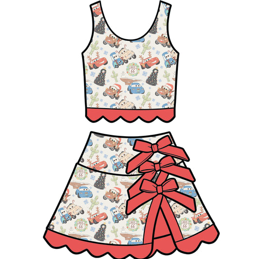 Holiday Horsepower Tutu Set (P/O)