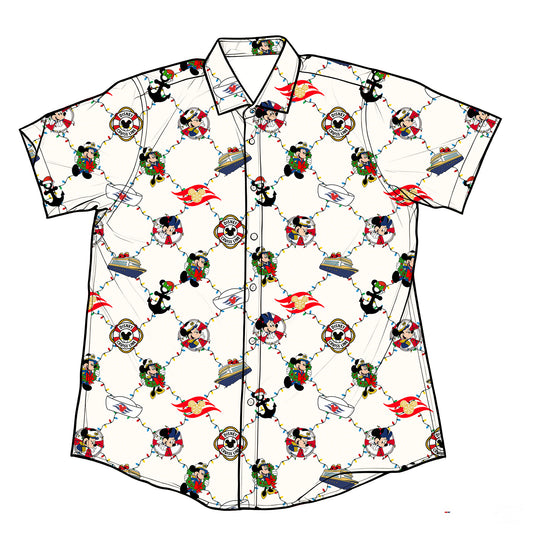 Deck the Hulls Performance Button Down Shirt (P/O)
