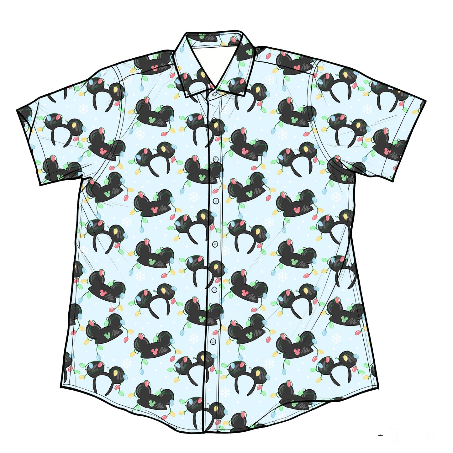 Deck the Ears Performance Button Down Shirt (P/O)