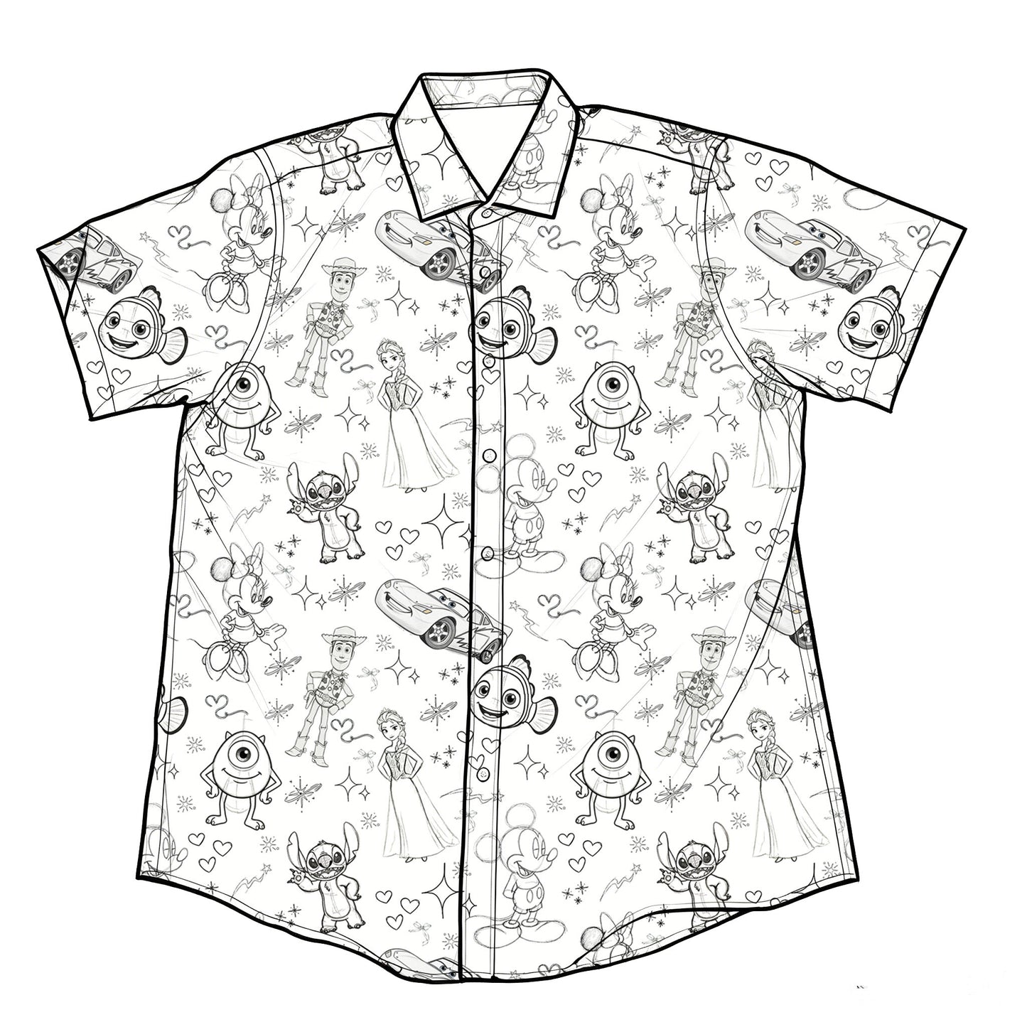 Sketch Sail Performance Button Down Shirt (P/O)