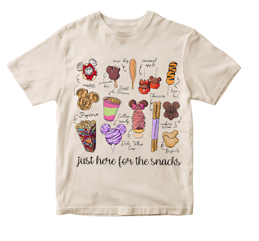 Here for the Snacks Tee/Adult