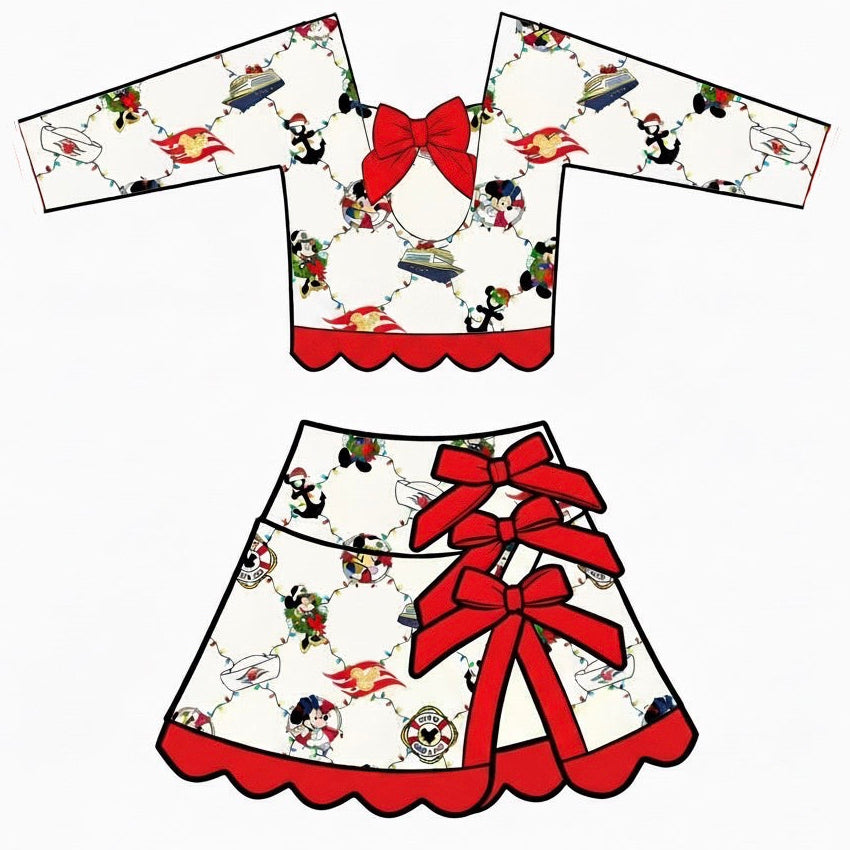 Deck the Hulls LS Tutu Set (P/O)