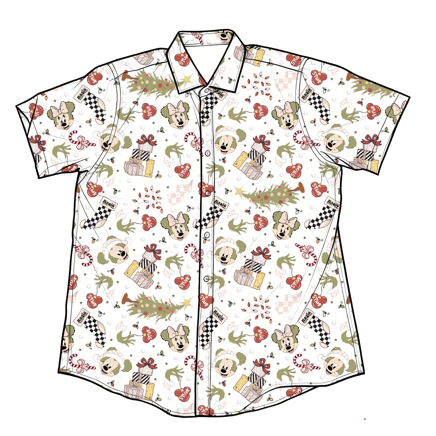 Grinchmouse Performance Button Down Shirt (P/O)