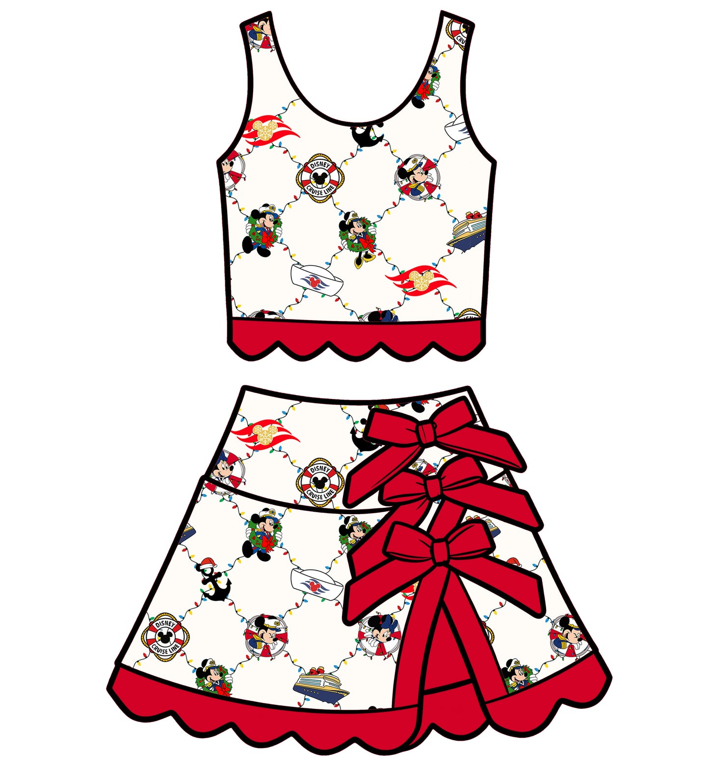 Deck the Hulls Tutu Set (P/O)