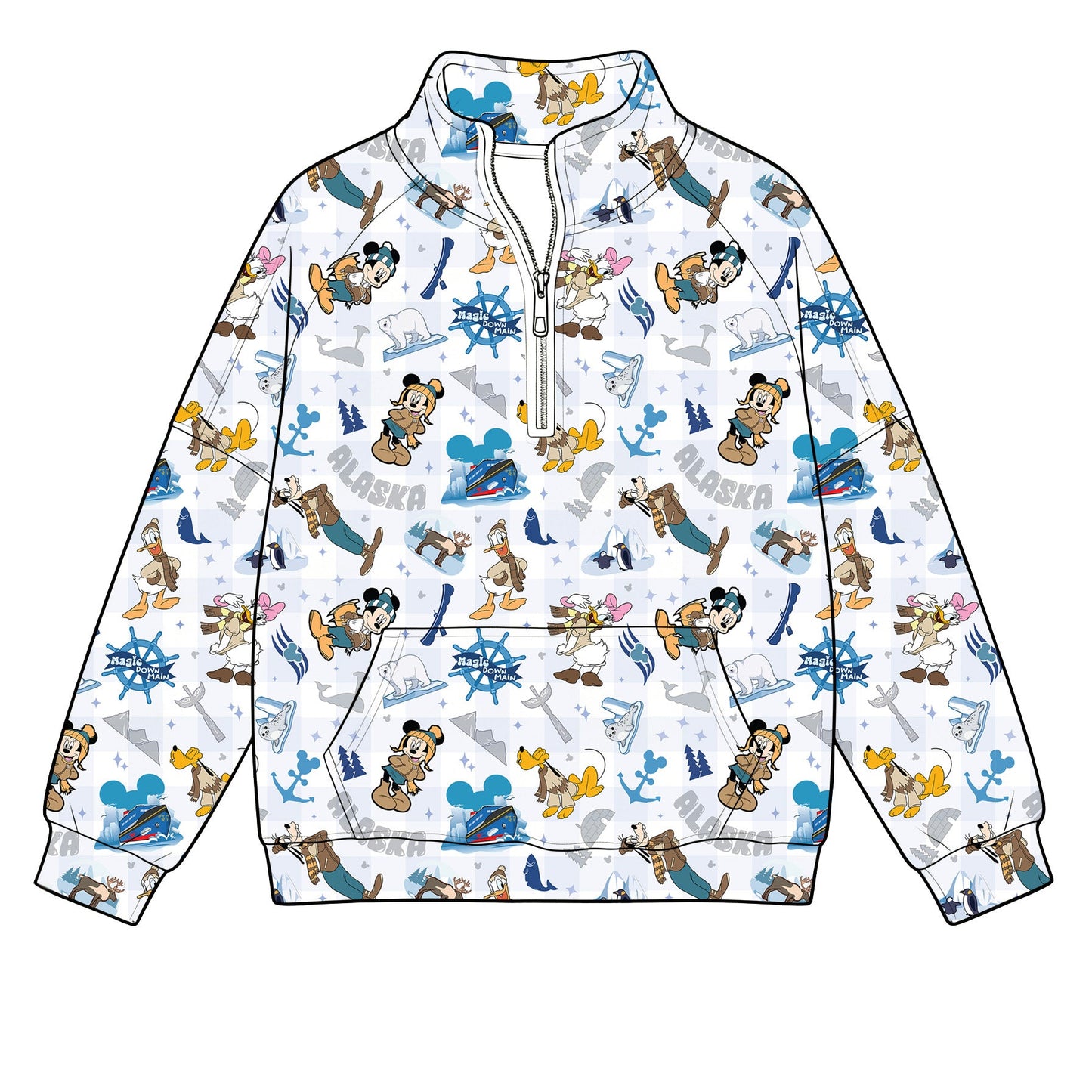 Alaskan Ever After 1/4 Fleece Lined Zippie (P/O)