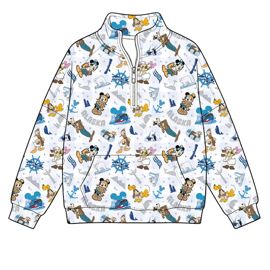 Alaskan Ever After 1/4 Fleece Lined Zippie (P/O)