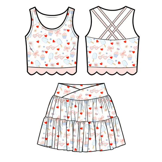 Star Spangled Summer Tutu Set (P/O)