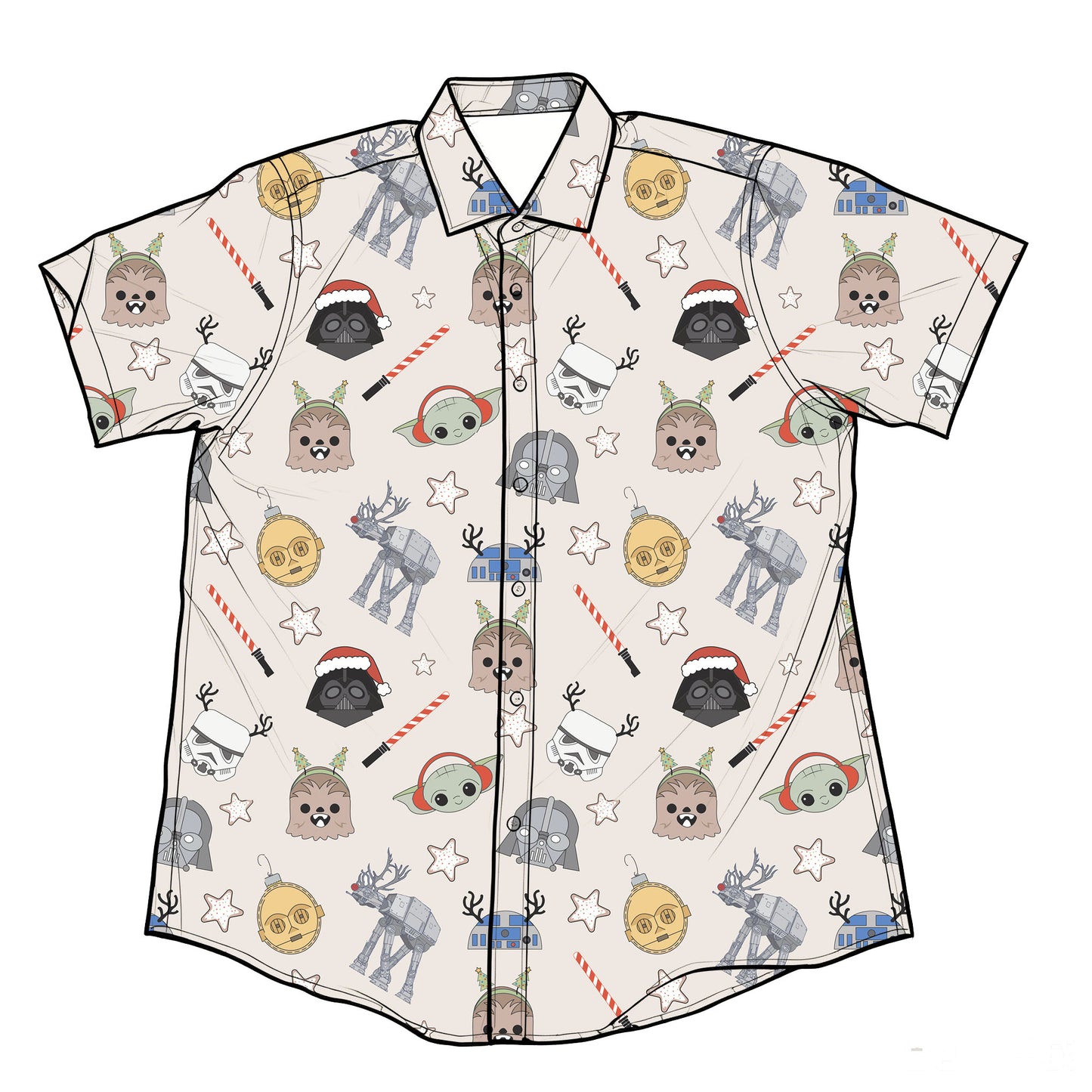 Jolly Jedi Performance Button Down Shirt (P/O)