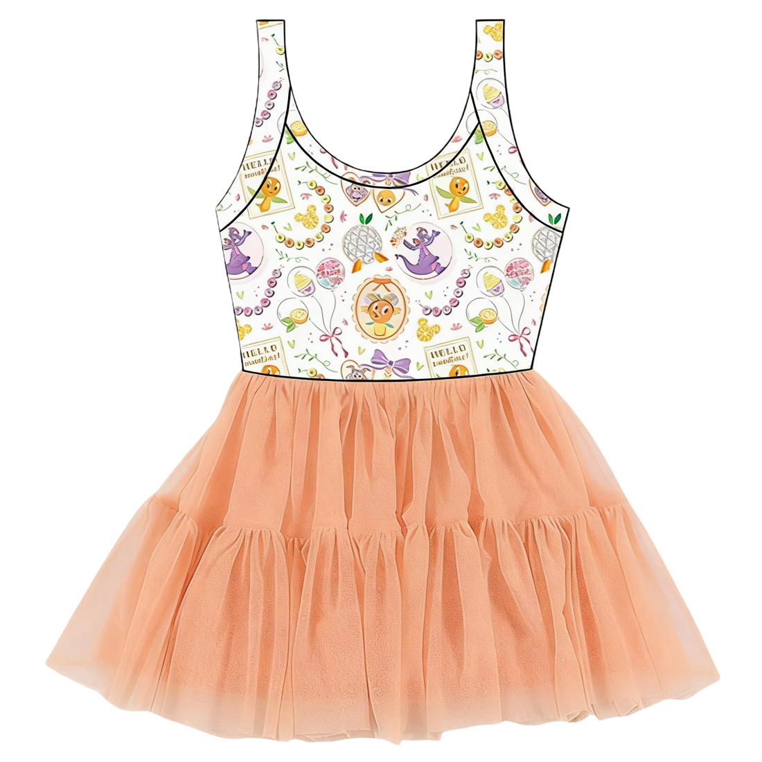 Citrus Bloom Tulle Twirlie/Pre-Order