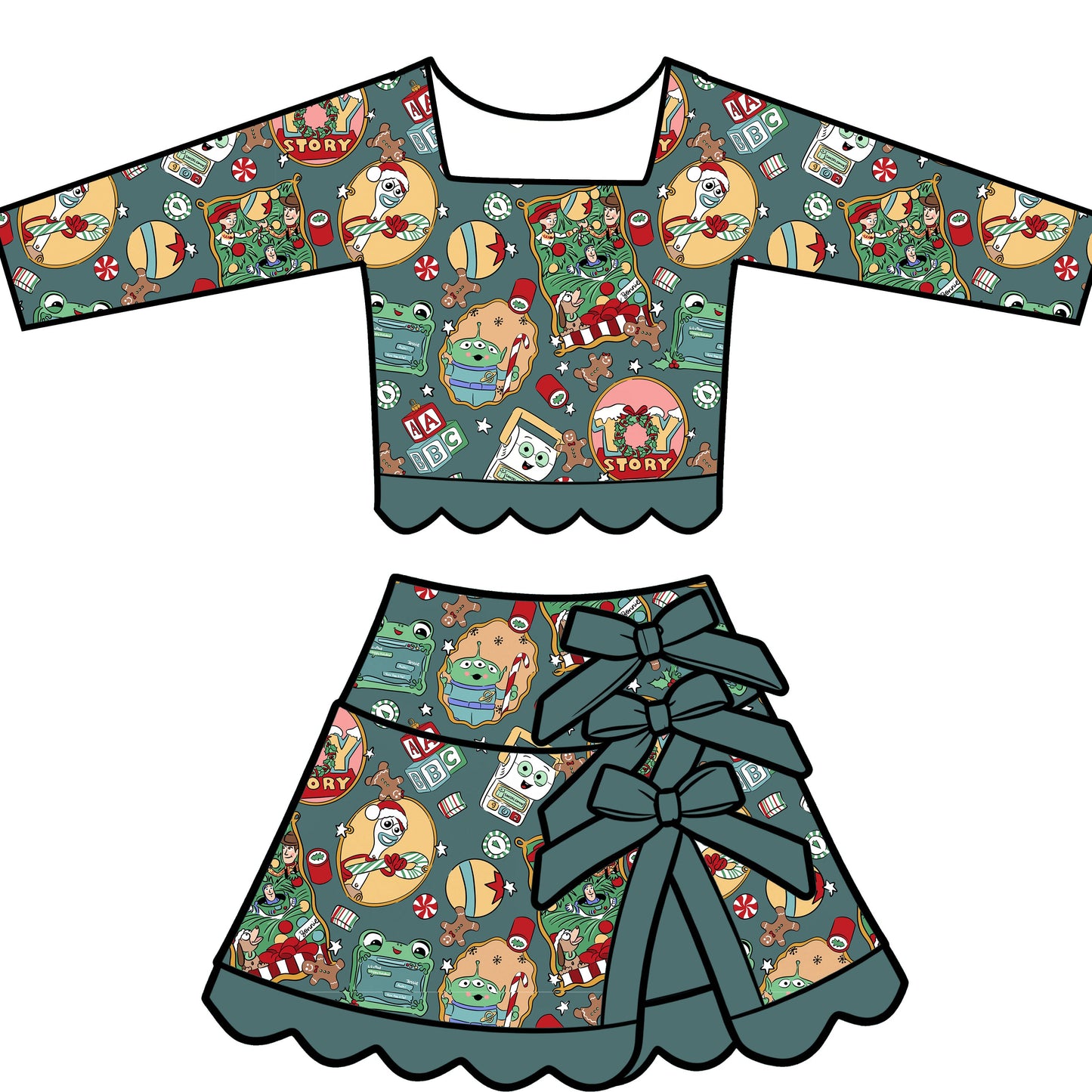Toyland Tidings LS Tutu Set (P/O)