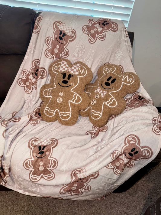 Retro Gingy Throw Blanket