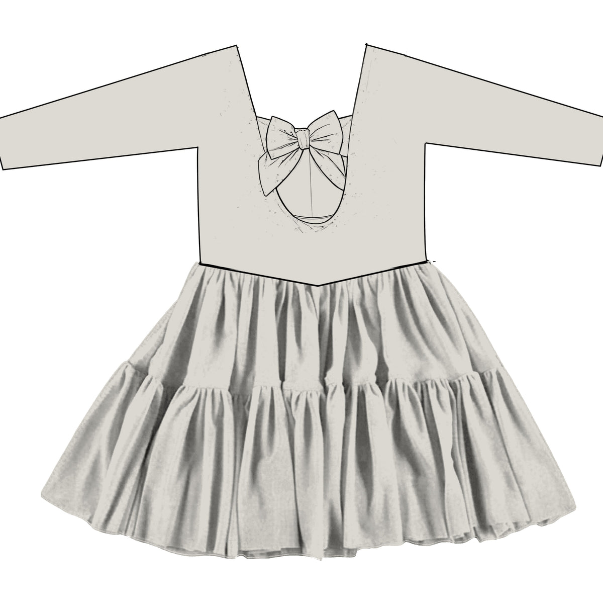 Slate LS Tulle Twirlie (P/O)