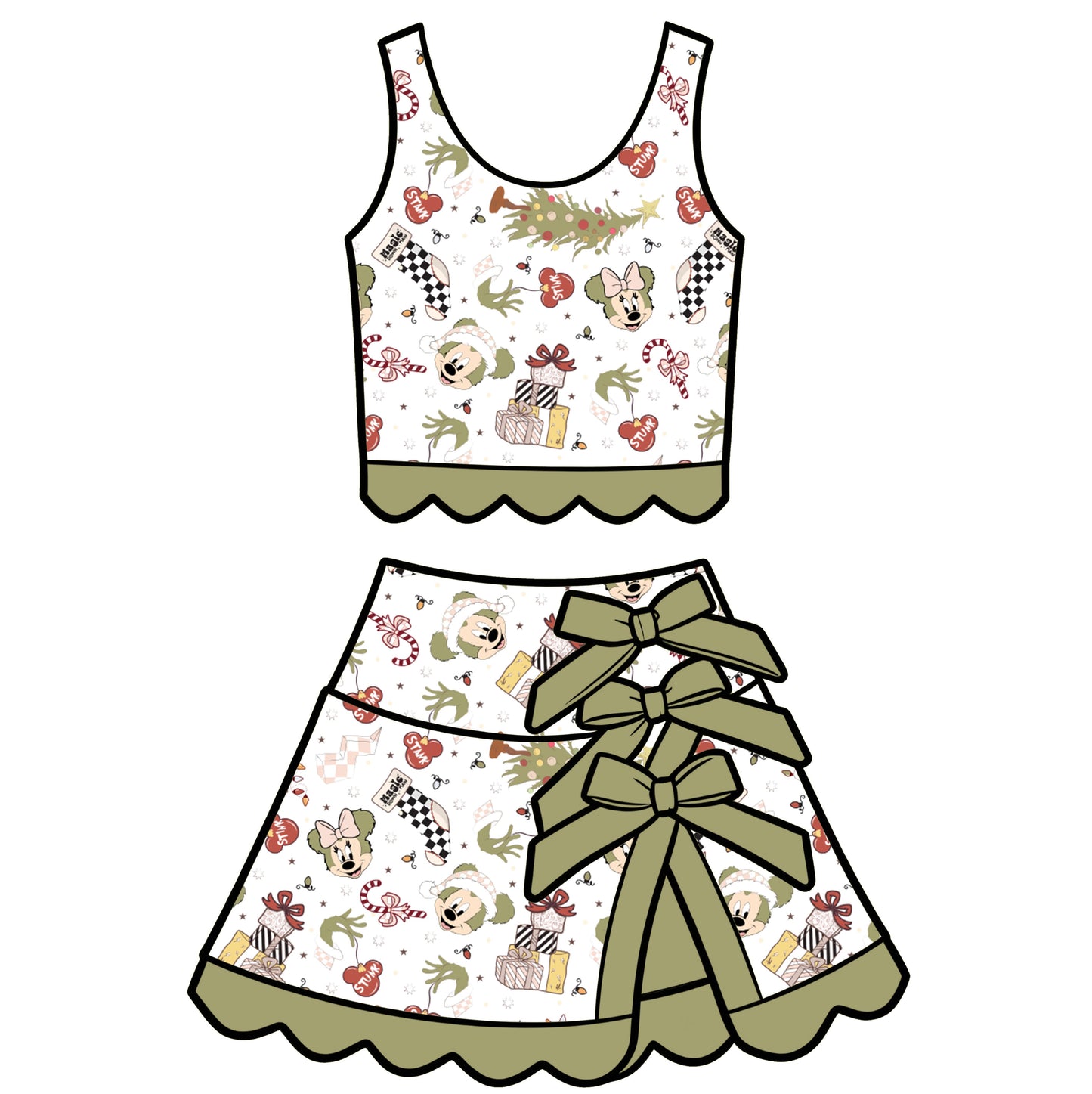 Grinchmouse Tutu Set (P/O)