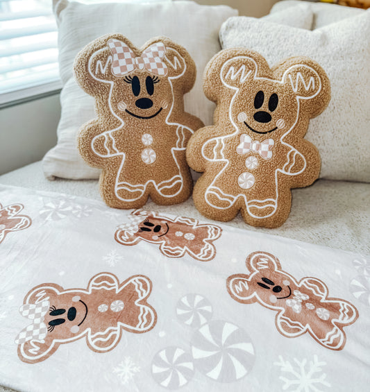 Retro Gingy Throw Blanket