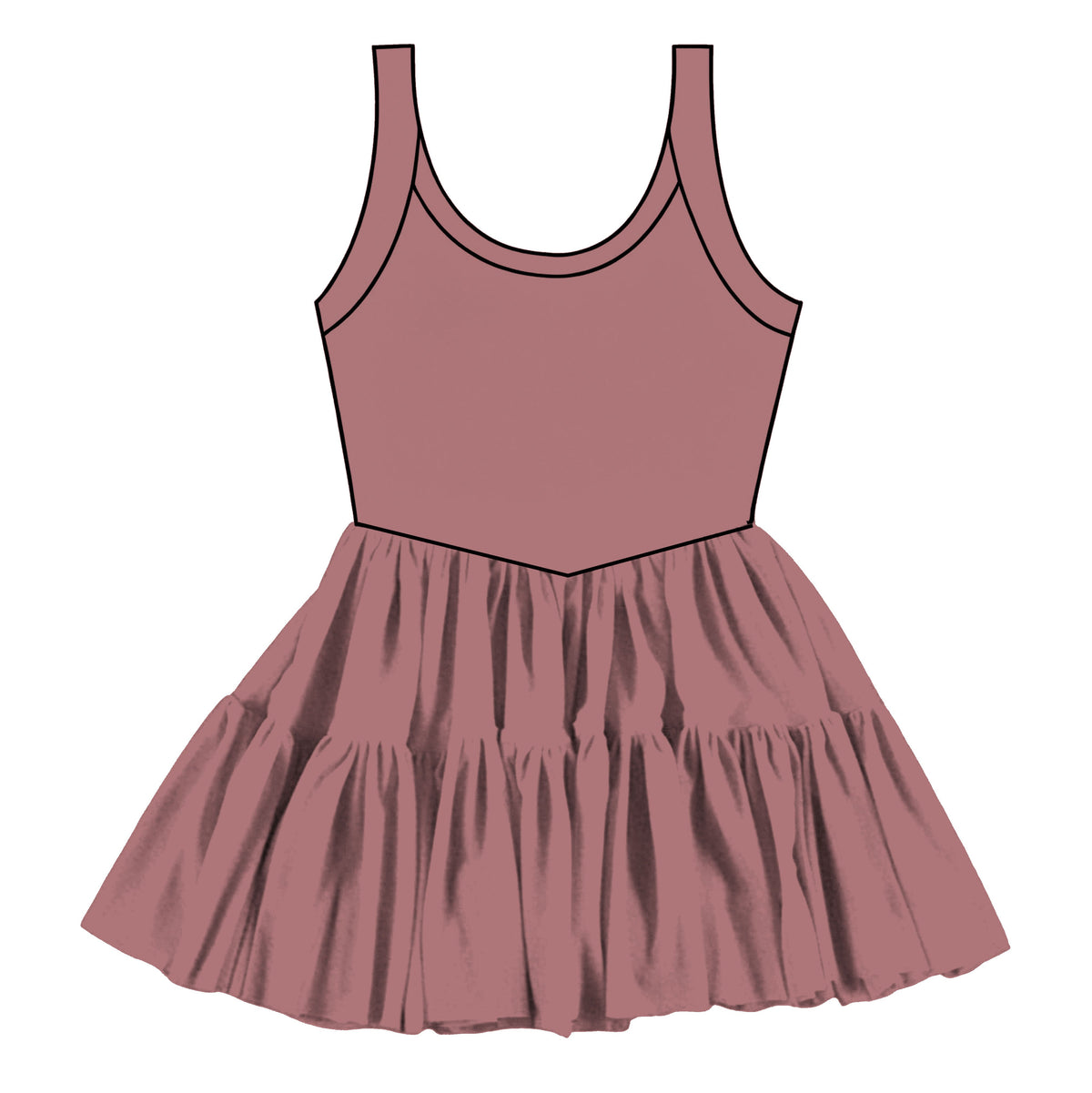 Dusty Rose Tulle Twirlie (P/O)