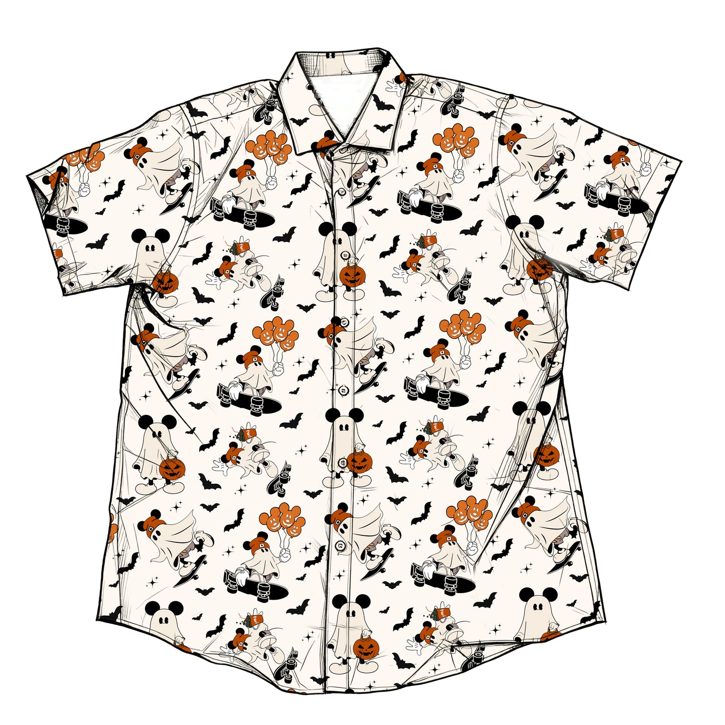Shred the Dead Performance Button Down Shirt (P/O)