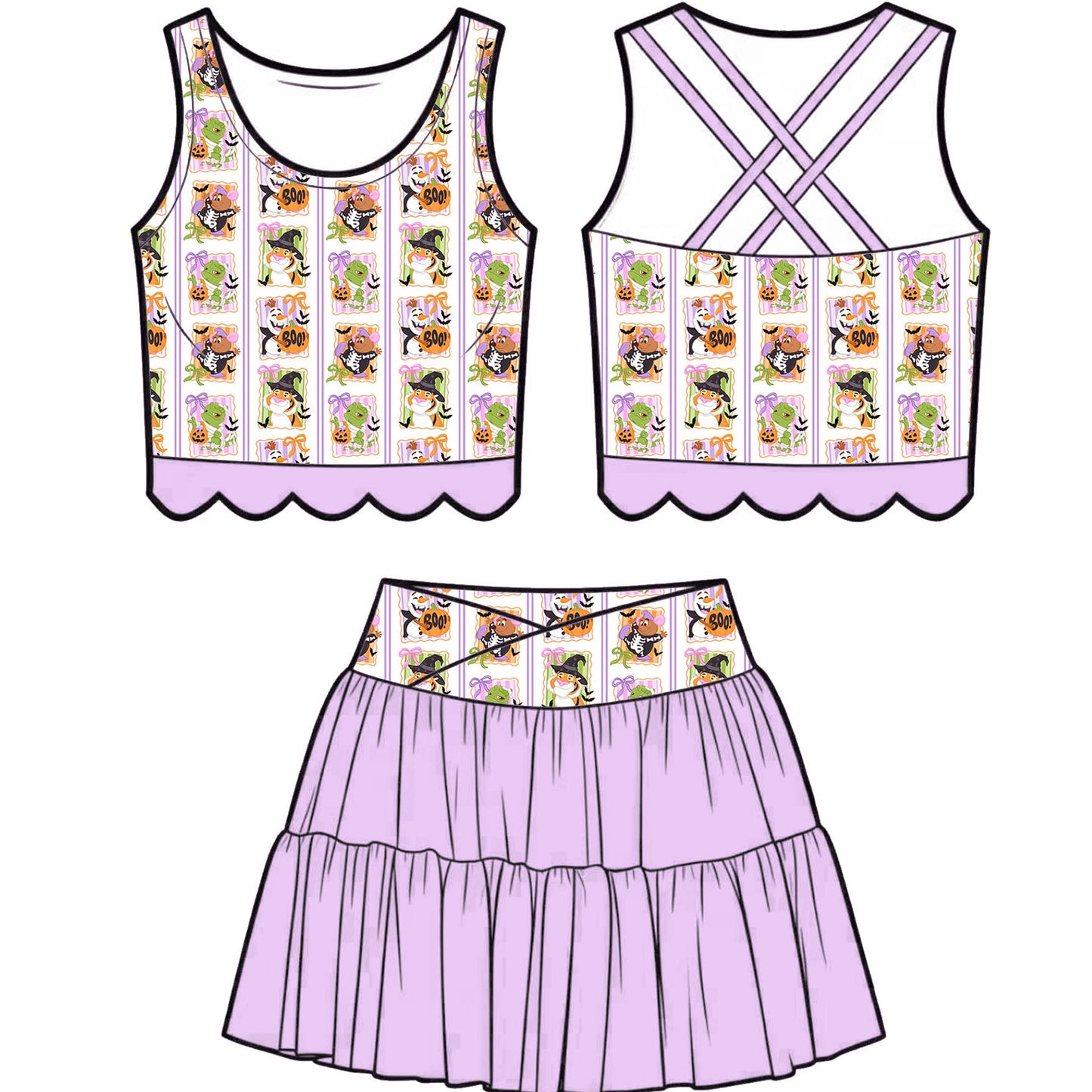 Spooky Sidekicks Tulle Tutu Set (P/O)
