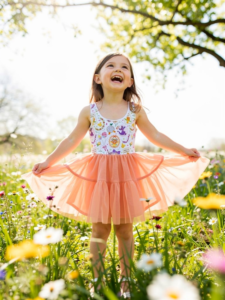 Citrus Bloom Tulle Twirlie/Pre-Order