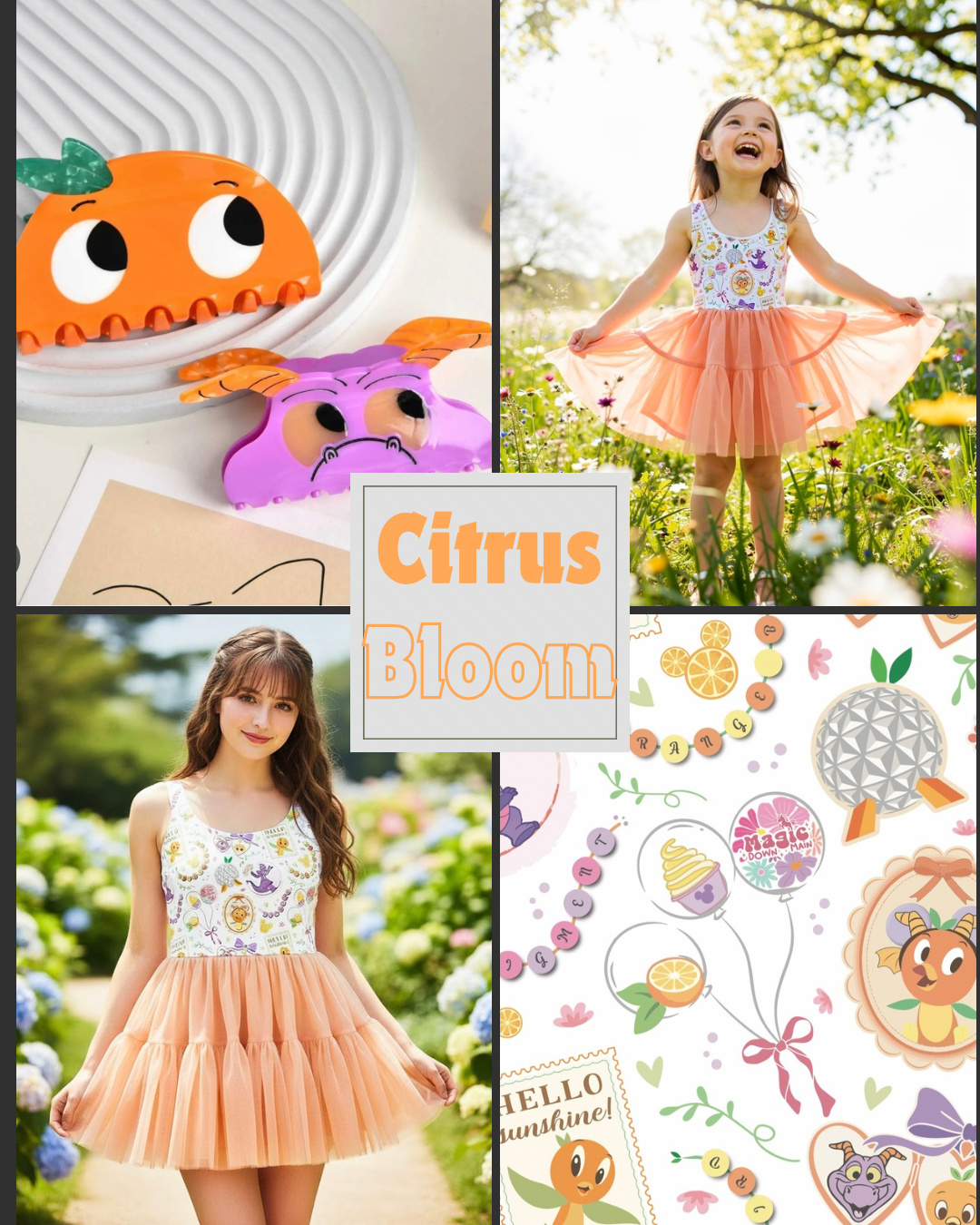 Citrus Bloom Tulle Twirlie/Pre-Order