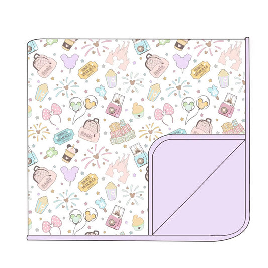 Pastel Park Bamboo Blanket