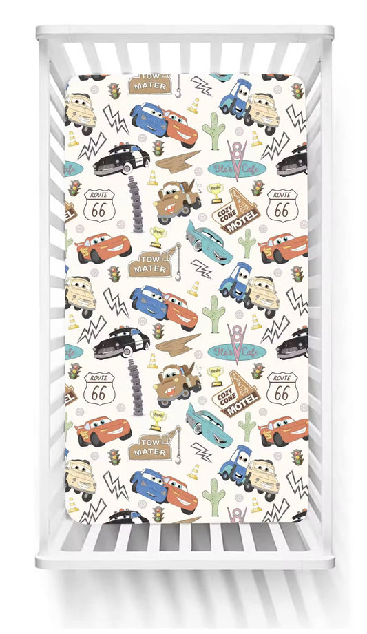 Route 66 Bamboo Crib Sheet