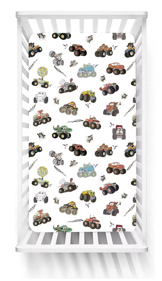 Going off Road Bamboo Crib Sheet