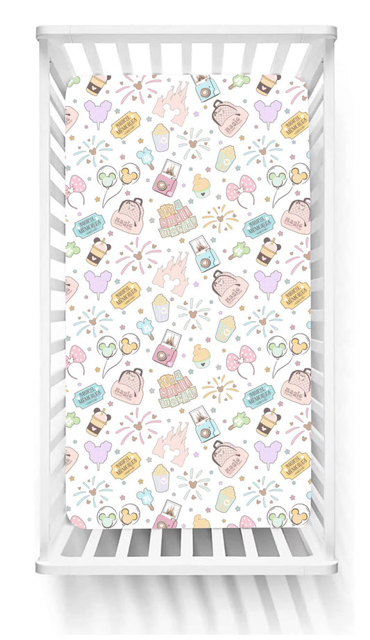 Pastel Park Bamboo Crib Sheet