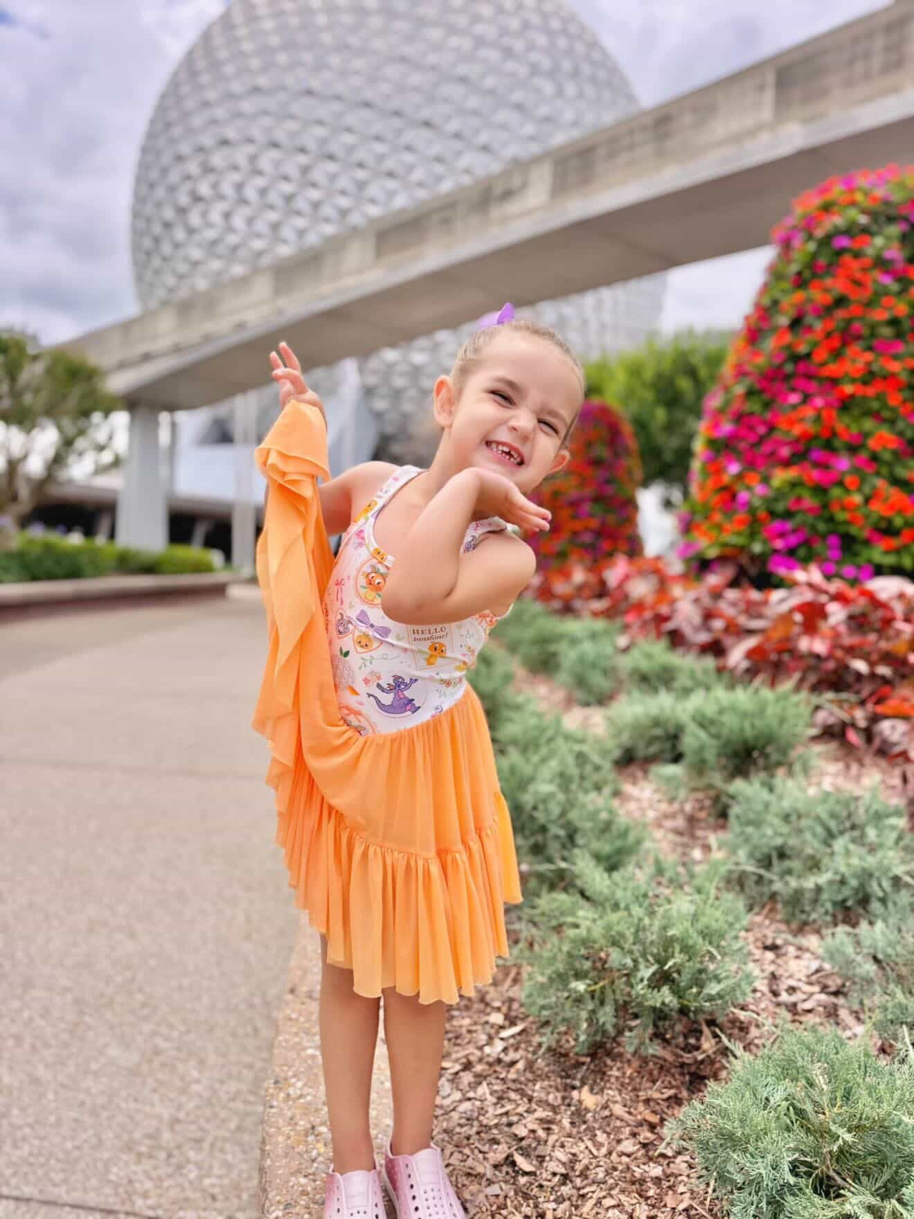 Citrus Bloom Tulle Twirlie (RTS)